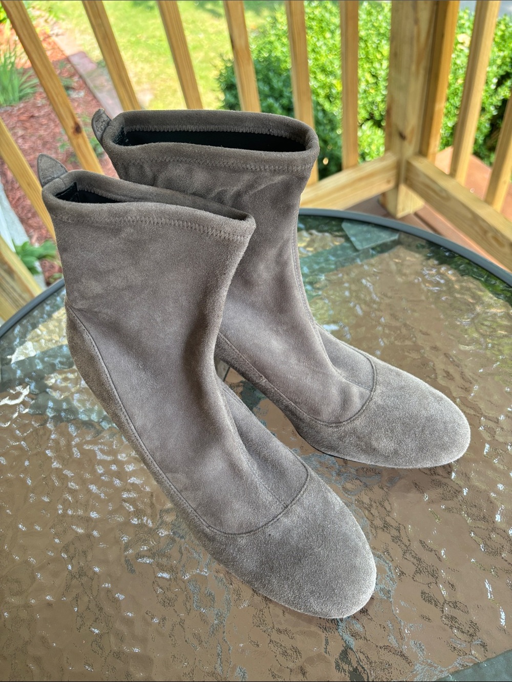 Used Grey Coach Giana Booties